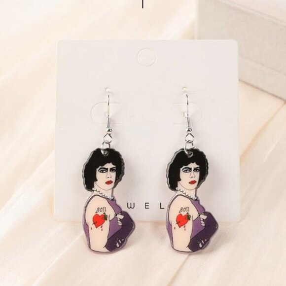 Rocky Horror Picture Show Frank N Furter Earrings - Picture 1 of 1